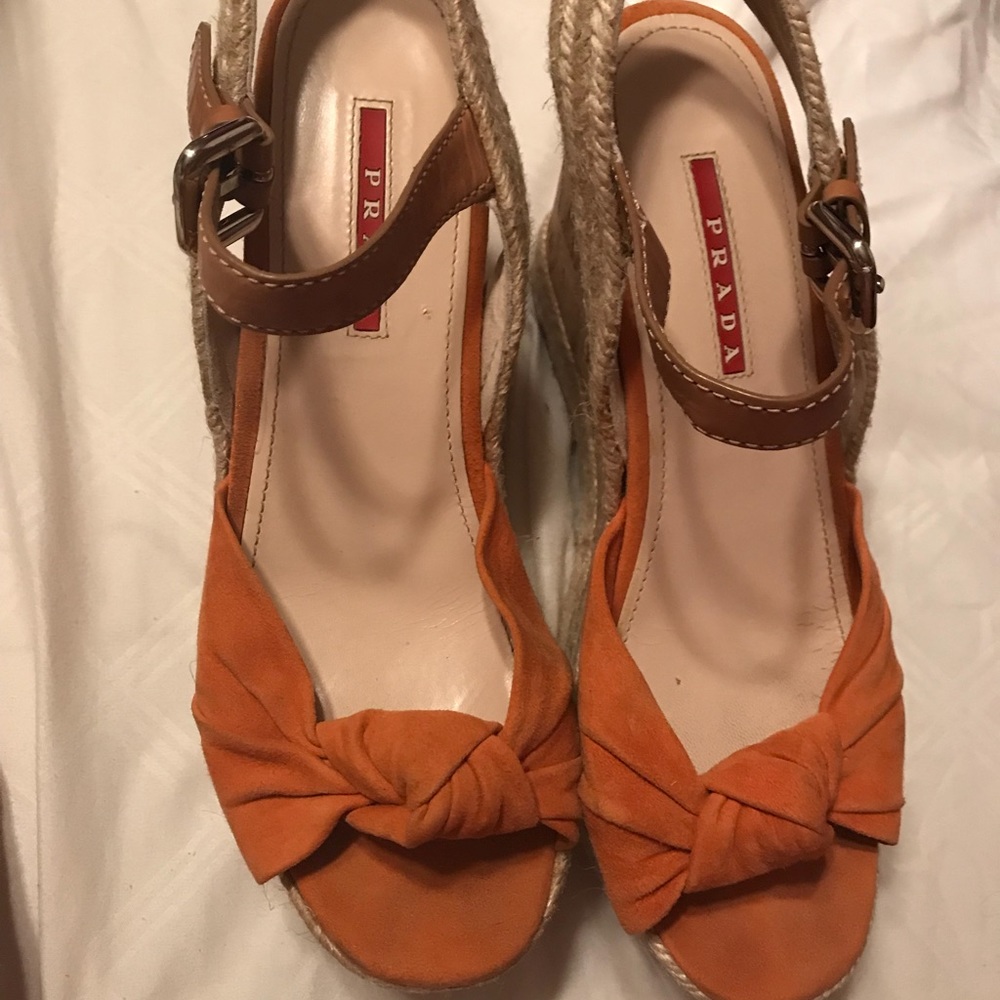 Prada wedges. Size 8.5 fits like an 8